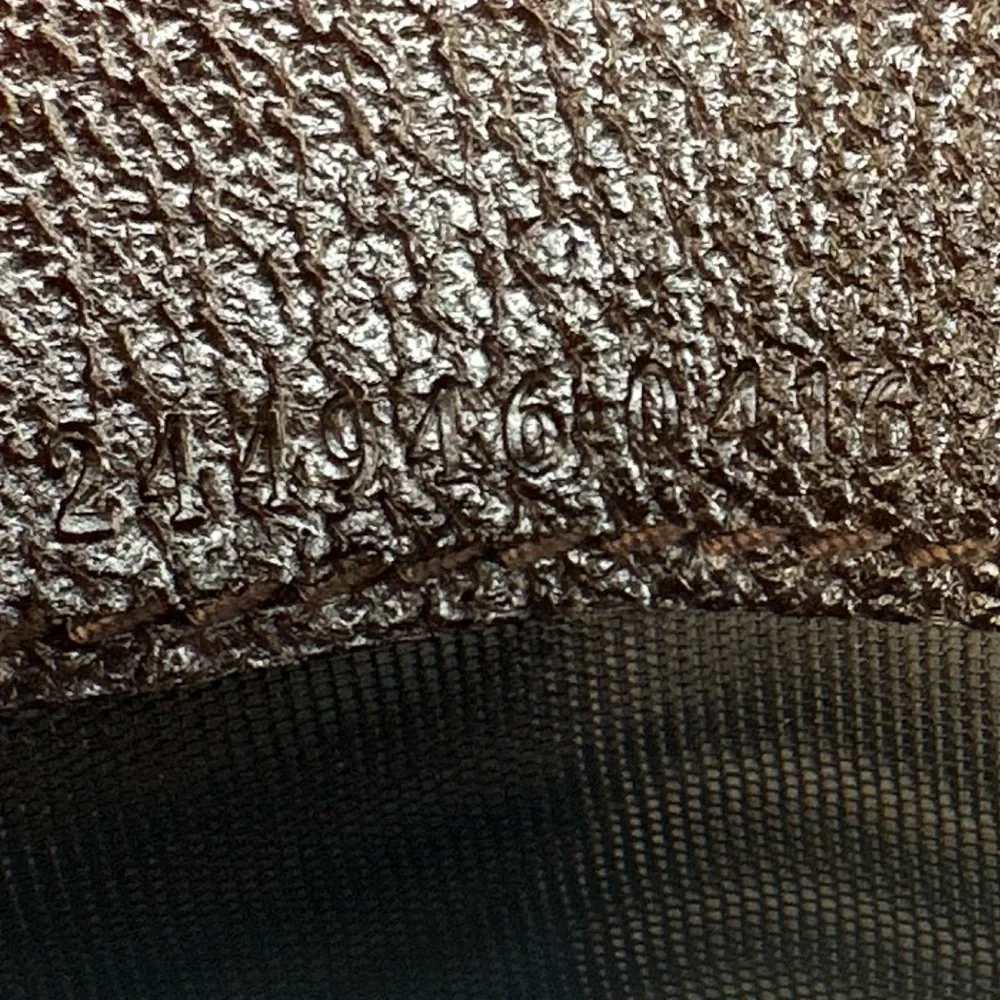 Gucci GG Monogram Supreme Canvas And Brown Leather Wallet - Picture 7 of 12